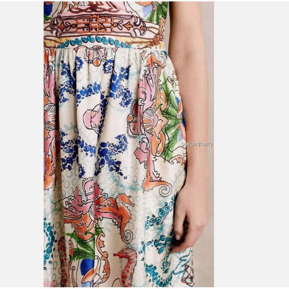 Anthropologie - Collette Dinningan Acionna Dress Size 8 (100% silk) - Picture 4 of 10